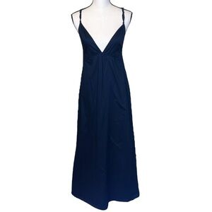 Tysa Black Deep V Neck Lightweight Summer Resort Beach Maxi Dress‎ Womens 2